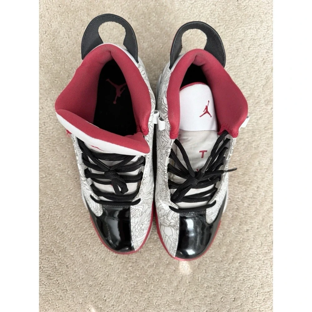 AIR JORDAN Nike Dub Zero Men Chicago Red White Sneakers Shoes (311046-160)Size 8